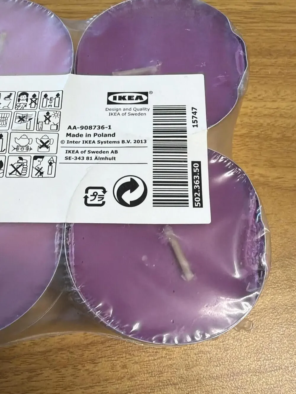 The IKEA Sinnlig Scented Candle, 12-tealights 2 1/4